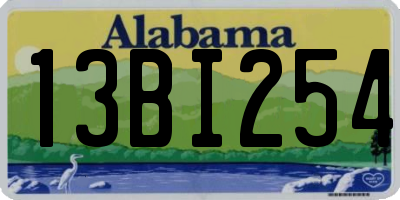 AL license plate 13BI254