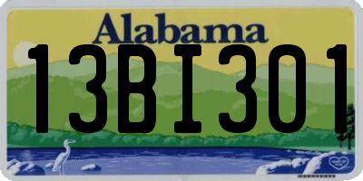 AL license plate 13BI301