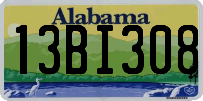 AL license plate 13BI308