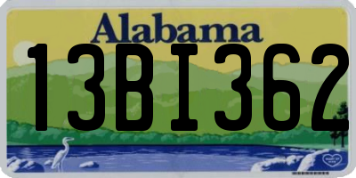 AL license plate 13BI362