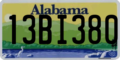 AL license plate 13BI380