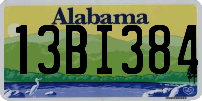 AL license plate 13BI384