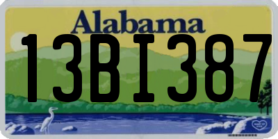 AL license plate 13BI387