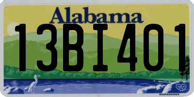 AL license plate 13BI401