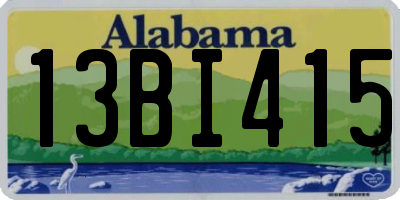 AL license plate 13BI415