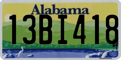 AL license plate 13BI418
