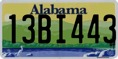 AL license plate 13BI443