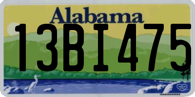 AL license plate 13BI475