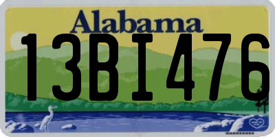 AL license plate 13BI476
