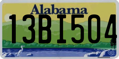 AL license plate 13BI504