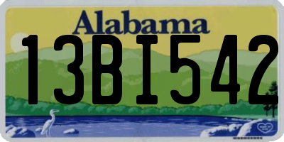 AL license plate 13BI542