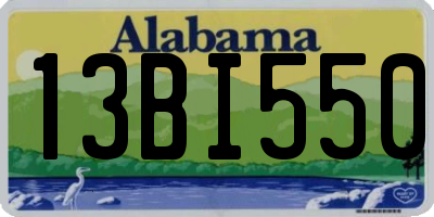 AL license plate 13BI550