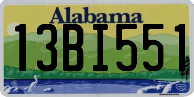 AL license plate 13BI551