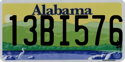 AL license plate 13BI576