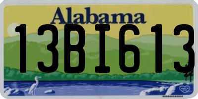 AL license plate 13BI613
