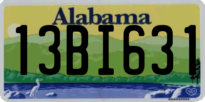 AL license plate 13BI631