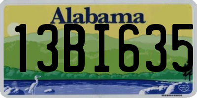 AL license plate 13BI635