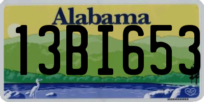AL license plate 13BI653