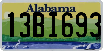 AL license plate 13BI693