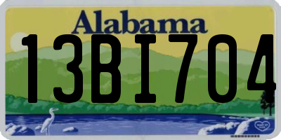 AL license plate 13BI704