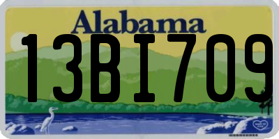 AL license plate 13BI709