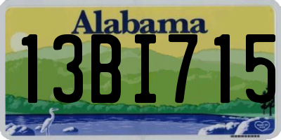 AL license plate 13BI715