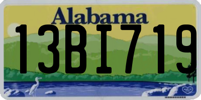 AL license plate 13BI719