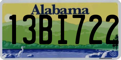 AL license plate 13BI722
