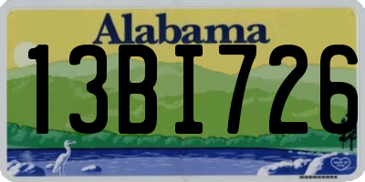 AL license plate 13BI726