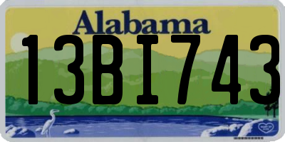 AL license plate 13BI743
