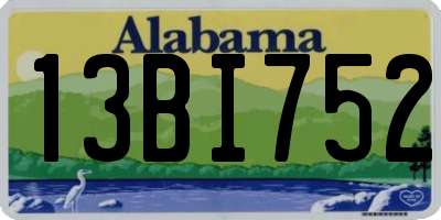 AL license plate 13BI752