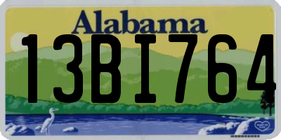 AL license plate 13BI764