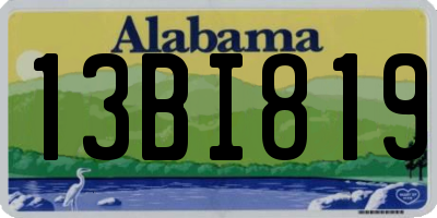 AL license plate 13BI819