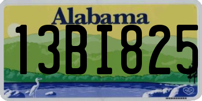 AL license plate 13BI825