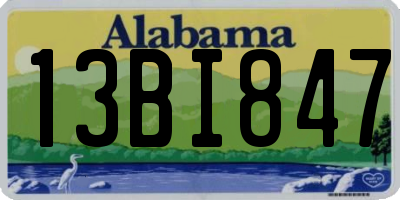 AL license plate 13BI847
