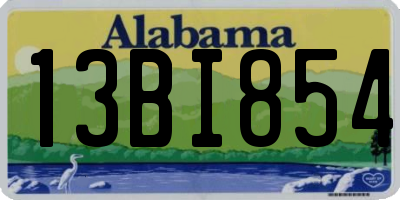 AL license plate 13BI854