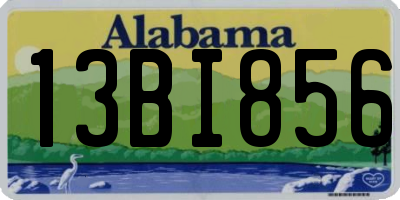 AL license plate 13BI856