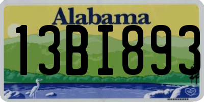 AL license plate 13BI893