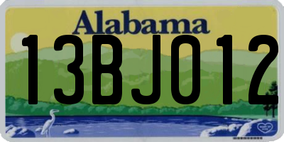 AL license plate 13BJ012