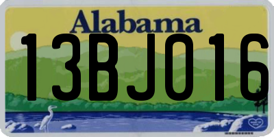 AL license plate 13BJ016
