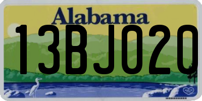 AL license plate 13BJ020