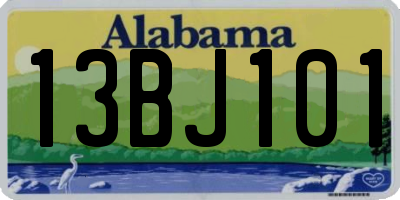AL license plate 13BJ101