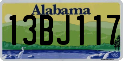 AL license plate 13BJ117