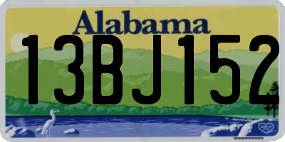 AL license plate 13BJ152