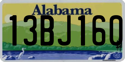 AL license plate 13BJ160