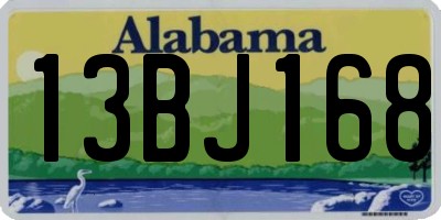 AL license plate 13BJ168