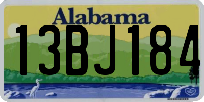 AL license plate 13BJ184