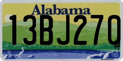 AL license plate 13BJ270