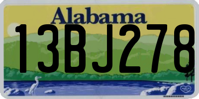 AL license plate 13BJ278