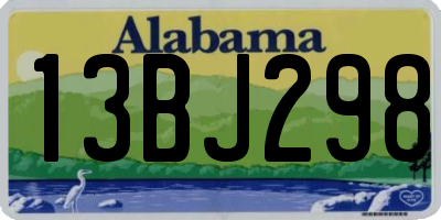 AL license plate 13BJ298